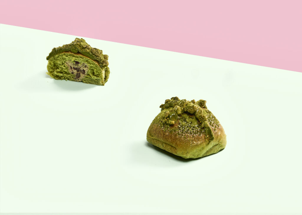 Matcha Hot Cross Bun